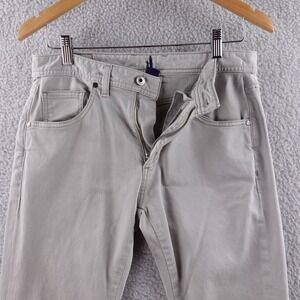 Johnnie O Mens 30x30 Gray Chinos Pants Promodal Rayon Cotton Spandex Slim Fit